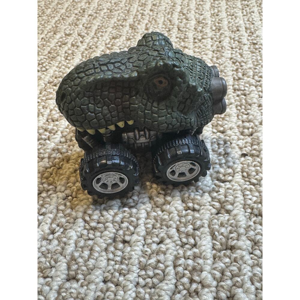 Dinosaur T-Rex Monster Truck Toy Car Green Plastic Wheels‎ Kids Toy